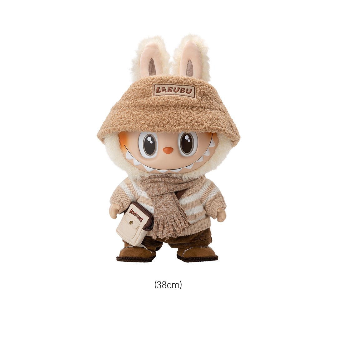POP MART LABUBU THE MONSTERS DRESS BE LATTE VINYL PELUŞ BEBEK