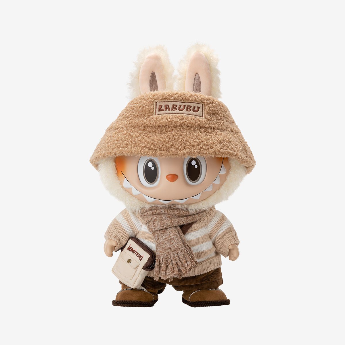 POP MART LABUBU THE MONSTERS DRESS BE LATTE VINYL PELUŞ BEBEK